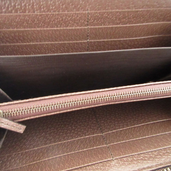 Unused Gucci Diana Bamboo 658634 GG Supreme Leather Beige Brown Round Long Wa...